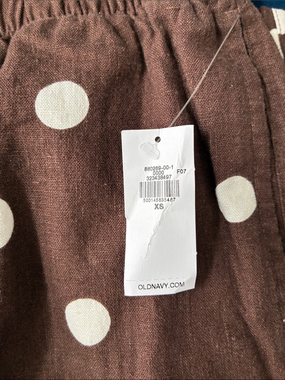 Old Navy Brown Polka Dot Pants - Picture 5 of 6